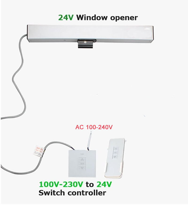 Commercial Kitchen Vent - 200 or 300 or 400mm Stroke