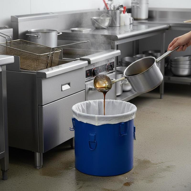 Commercial Kitchen Oil Disposal - Carbon Steel Oil Disposal Container 10