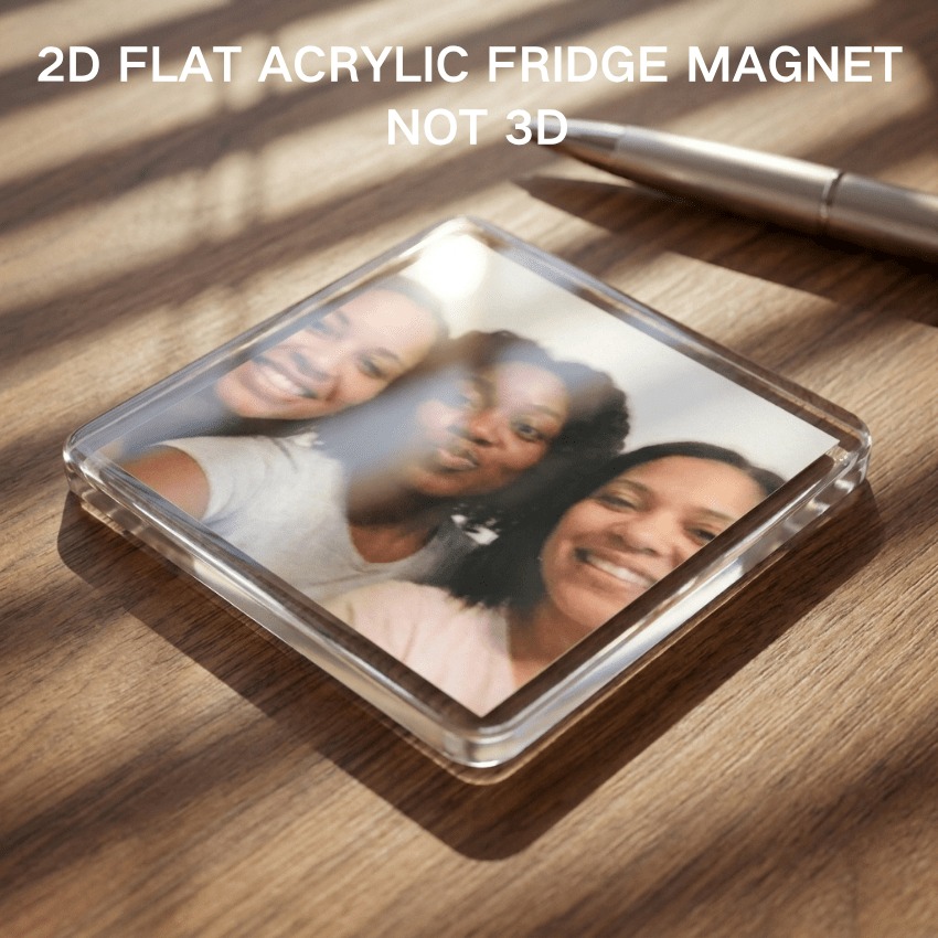 Commercial Kitchen Fridge - Personalized Bestie Photo Magnet - Customizable
