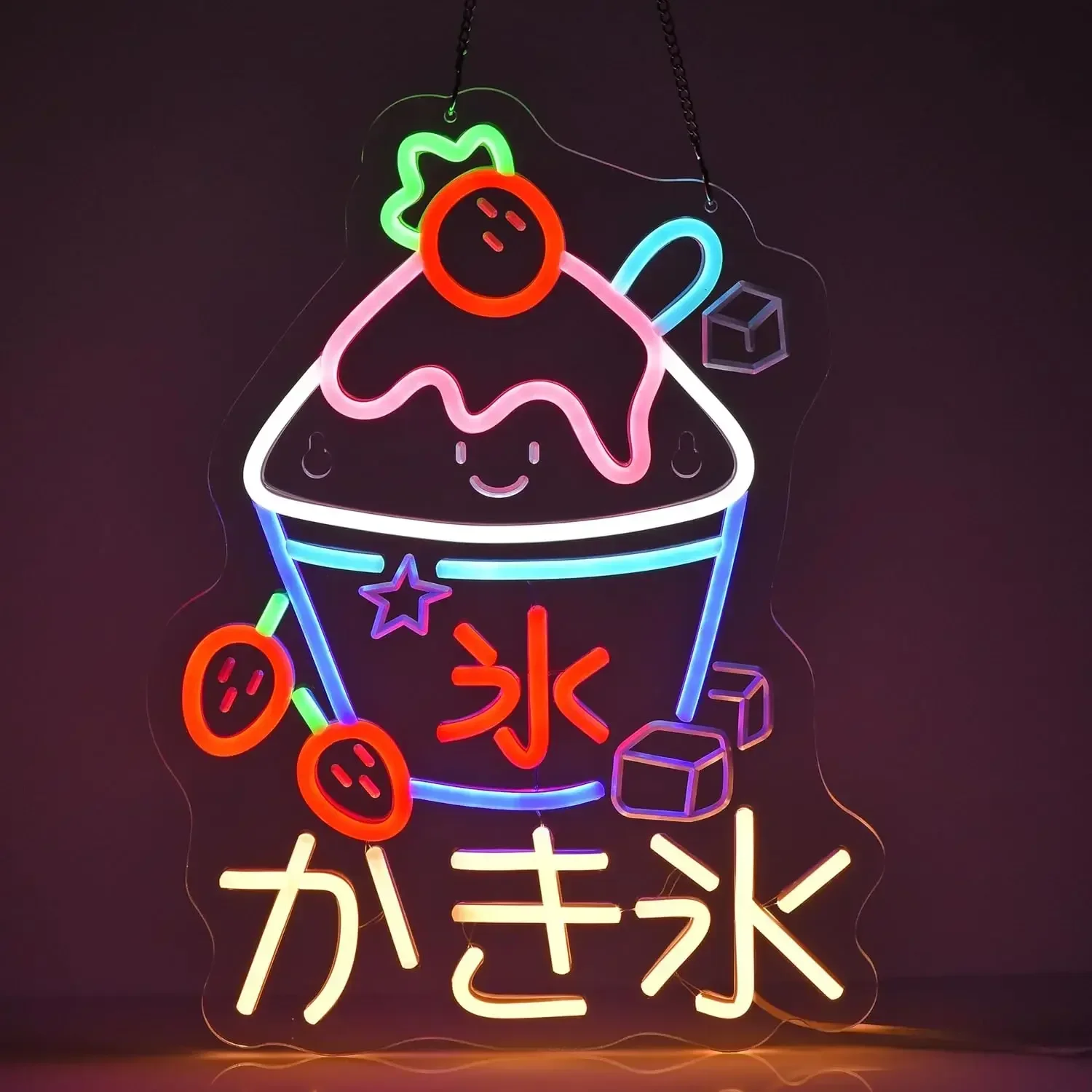 Commercial Kitchen Zones - Shaved Ice Dimmable USB Neon Sign