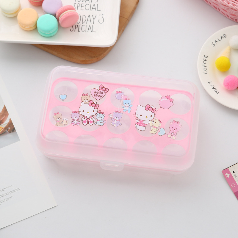 Commercial Kitchen Fridge - Hello Kitty egg storage box, portable