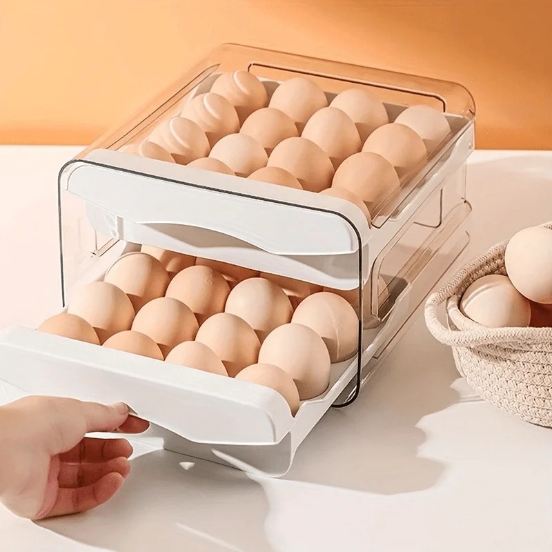 1pc Kitchen Egg Storage Box Re - Commercial Kitchen Fridge ulasan dan harga