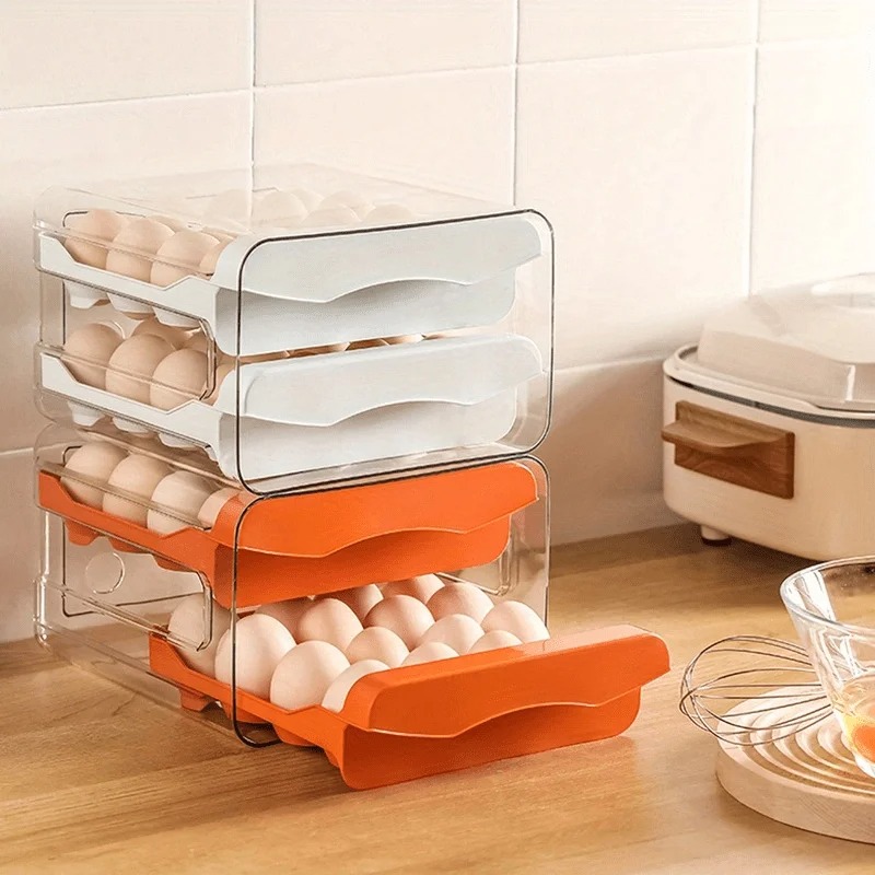 1pc Kitchen Egg Storage Box Re - Commercial Kitchen Fridge ulasan dan harga