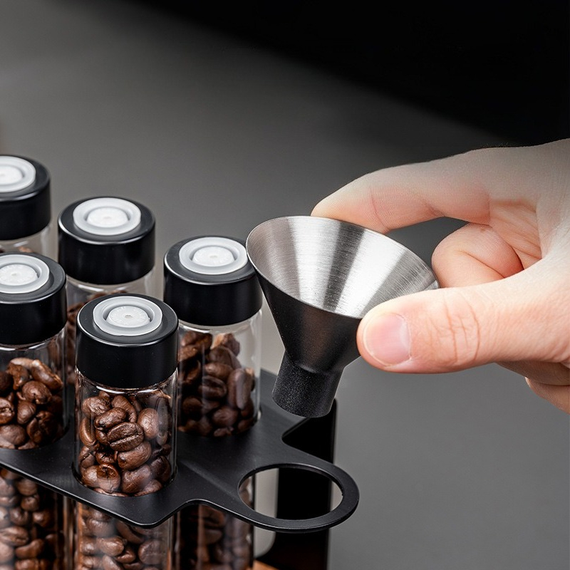 JUSTINLAU Glass Coffee Bean St - Commercial Kitchen Organiser ulasan dan harga