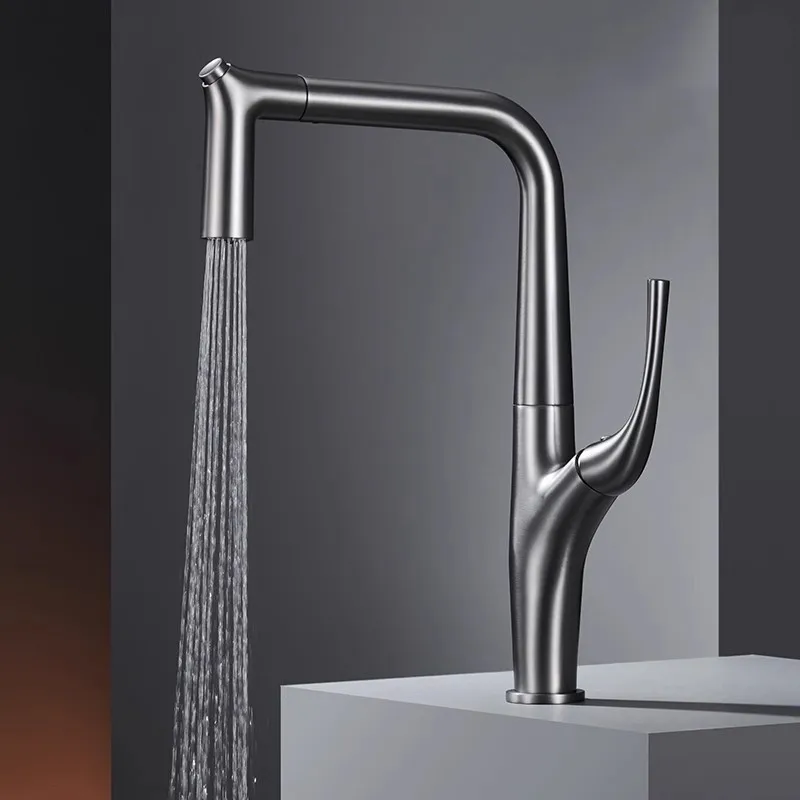 Pull Out Water Filter Tap Bras - Commercial Kitchen Mixer Tap ulasan dan harga
