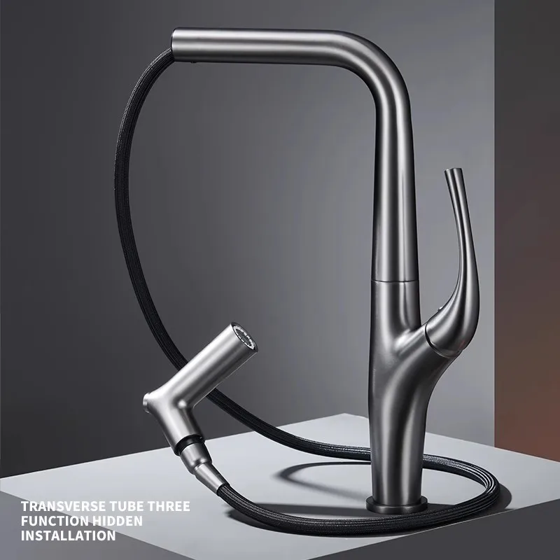 Pull Out Water Filter Tap Bras - Commercial Kitchen Mixer Tap ulasan dan harga