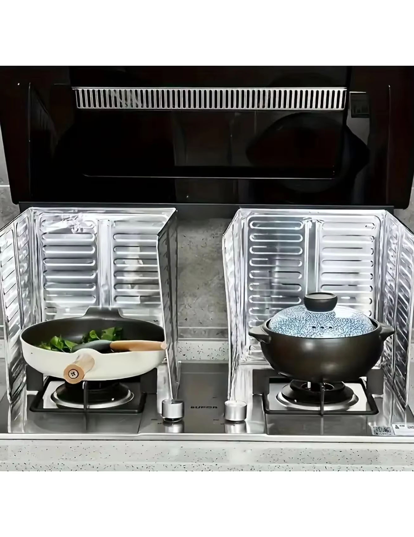 3PCS Kitchen Oil Baffle, Stove - Commercial Kitchen Burner ulasan dan harga
