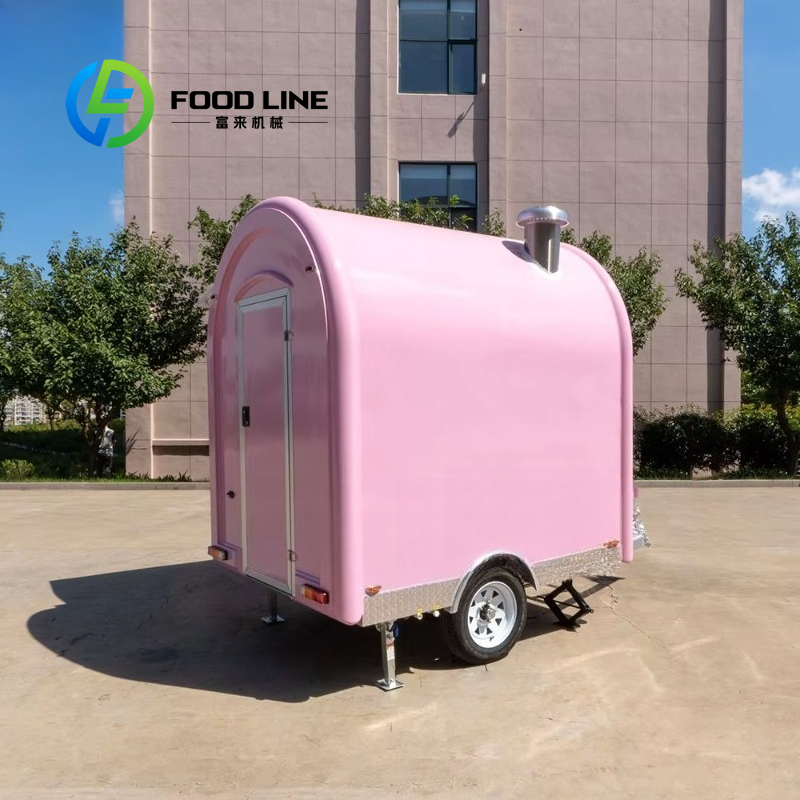Customized Vintage Pink Mini F - Commercial Kitchen Trailer ulasan dan harga