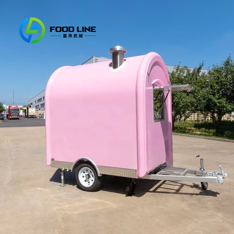 Customized Vintage Pink Mini F - Commercial Kitchen Trailer ulasan dan harga