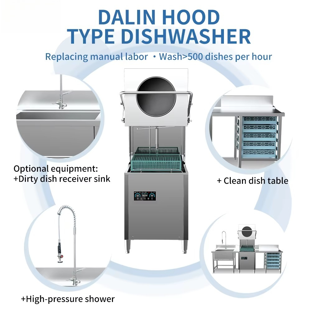 5KW 7KW 9KW Freestanding Smart - Commercial Kitchen Dishwasher ulasan dan harga