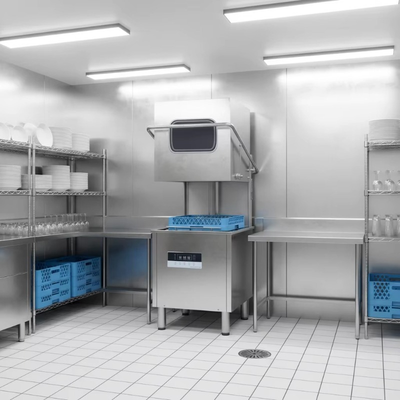 Automatic Double Pump Electric - Commercial Kitchen Dishwasher ulasan dan harga