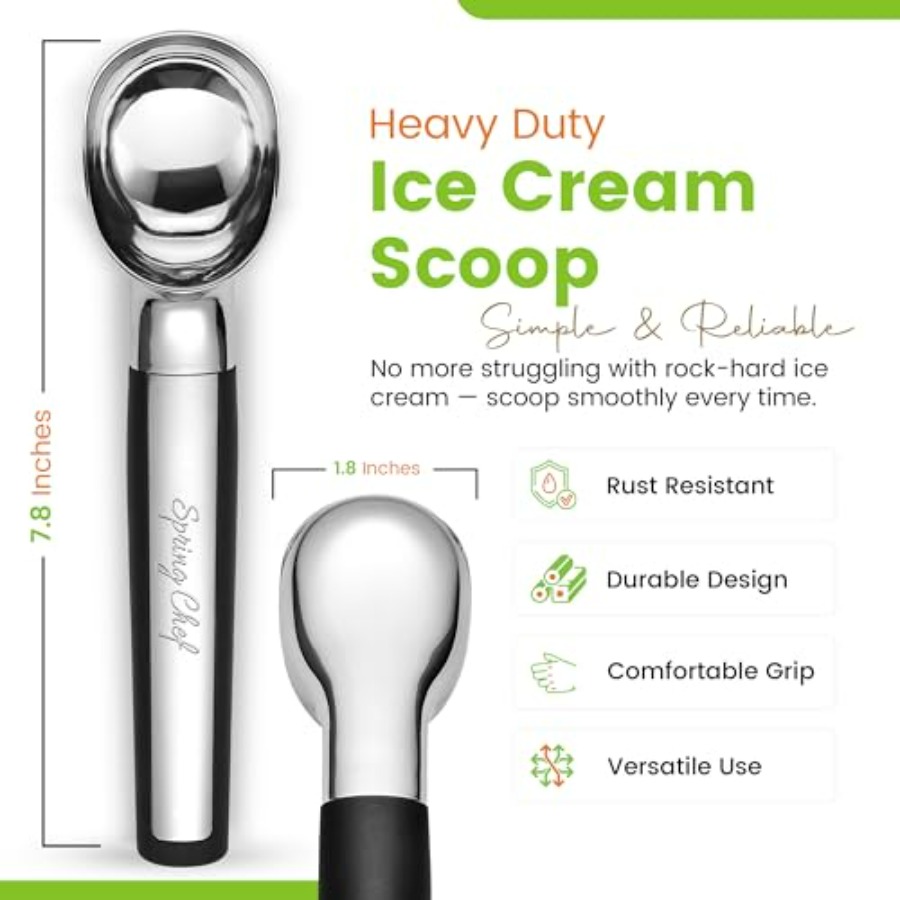 Heavy Duty Metal Ice Cream Sco - Commercial Kitchen Dishwasher ulasan dan harga