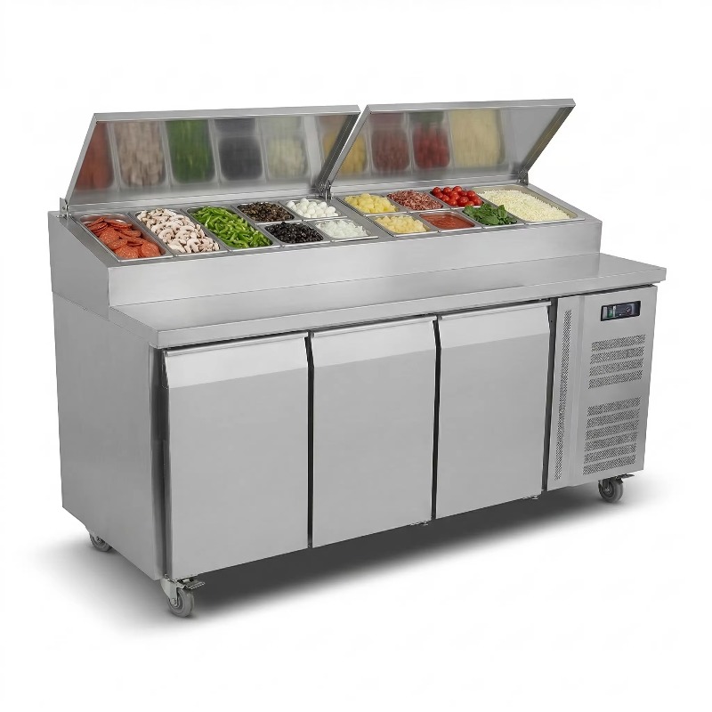 OEM Counter Fridge Sandwich Pr - Commercial Kitchen Fridge ulasan dan harga