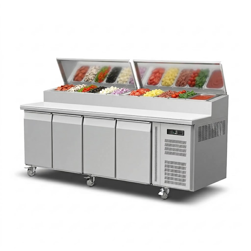 OEM Counter Fridge Sandwich Pr - Commercial Kitchen Fridge ulasan dan harga