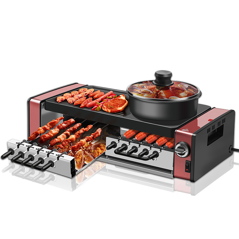 Home Electric Grill Skewer Mac - Electric Griddle Flat Top ulasan dan harga