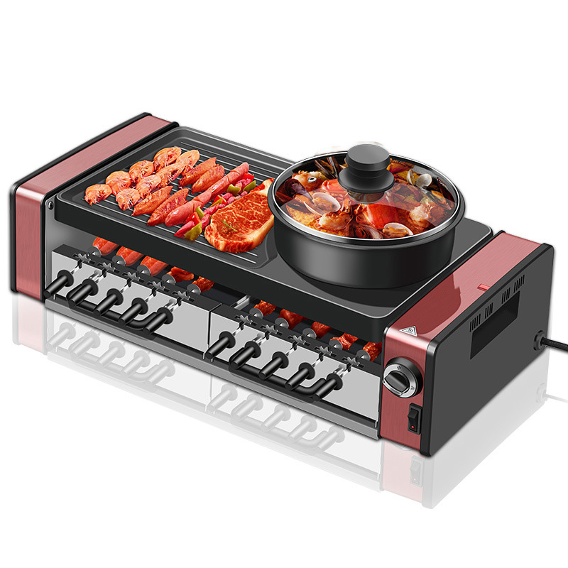 Home Electric Grill Skewer Mac - Electric Griddle Flat Top ulasan dan harga