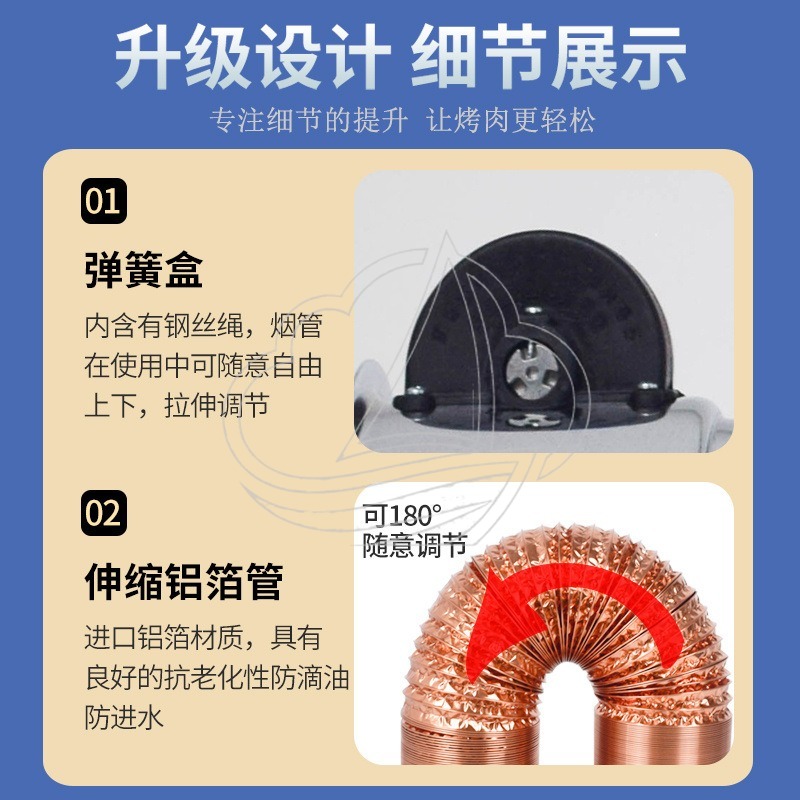 Retractable Telescopic Exhaust - Commercial Kitchen Vent ulasan dan harga