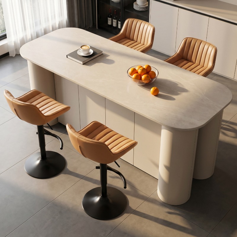 Wooden Elegant High Bar Chair  - Commercial Kitchen Interior Design ulasan dan harga