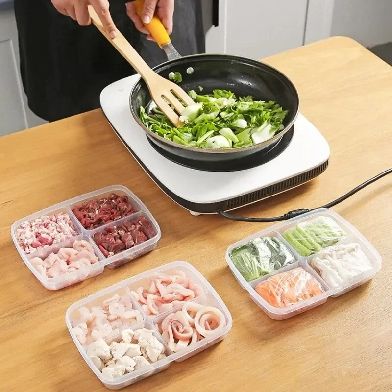 4 Grids Food Storage Box Porta - Commercial Kitchen Fridge ulasan dan harga