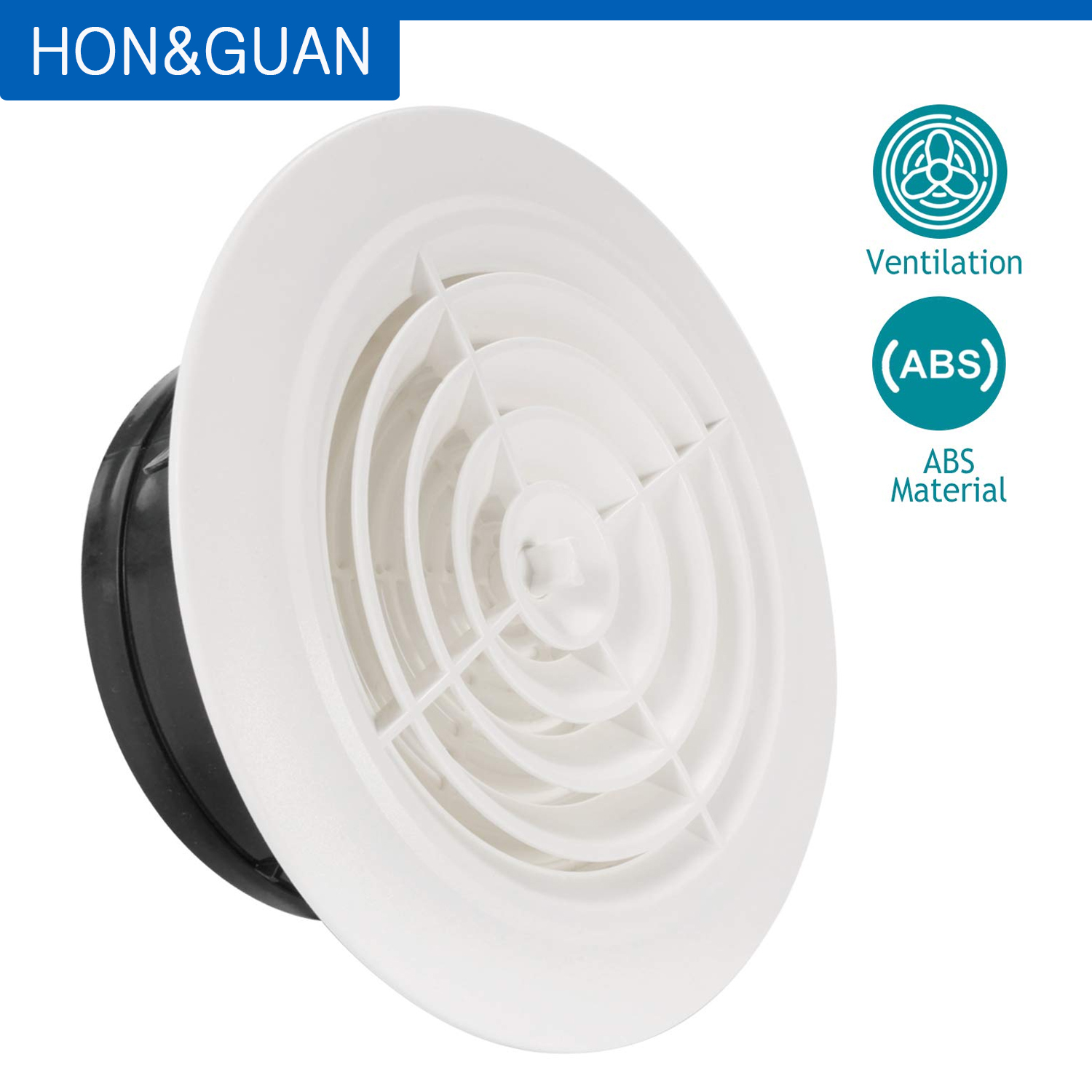 Hon&Guan 3~8''Round Plastic Gr - Commercial Kitchen Vent ulasan dan harga