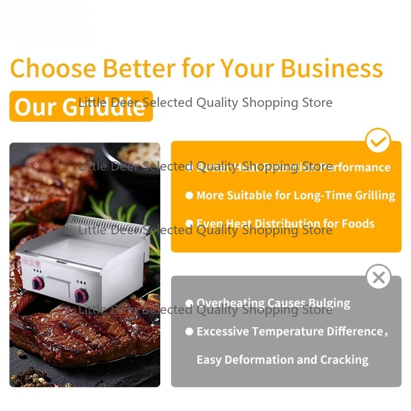 16mm Commercial Restaurant Kit - Electric Griddle Flat Top ulasan dan harga