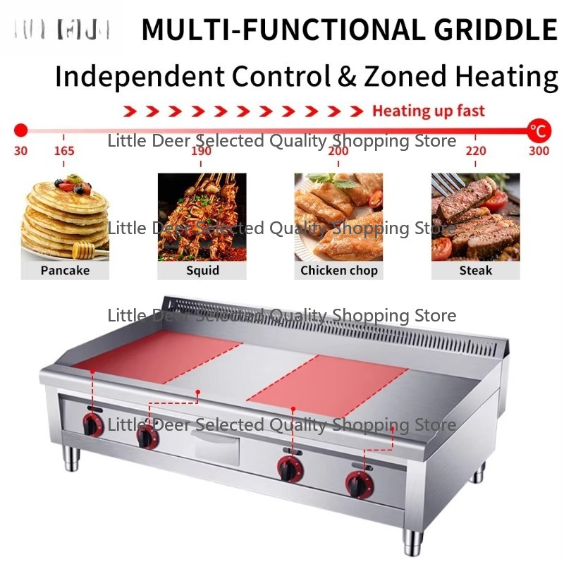 16mm Commercial Restaurant Kit - Electric Griddle Flat Top ulasan dan harga