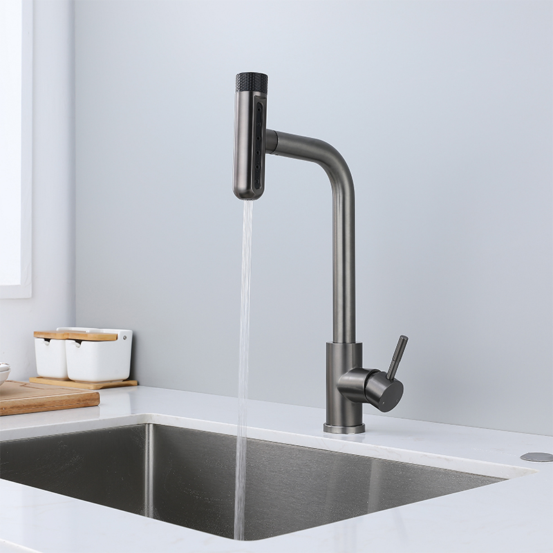 6 Mode Gray Kitchen Faucets Pu - Commercial Kitchen Mixer Tap ulasan dan harga