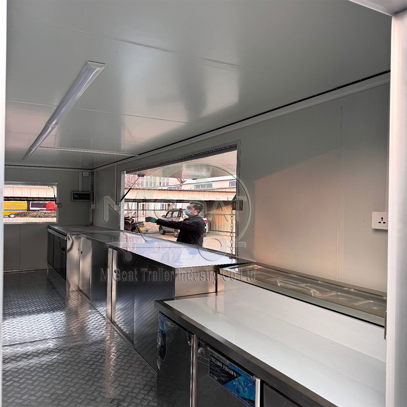 Black 2-Axle Commercial Food T - Commercial Kitchen Trailer ulasan dan harga
