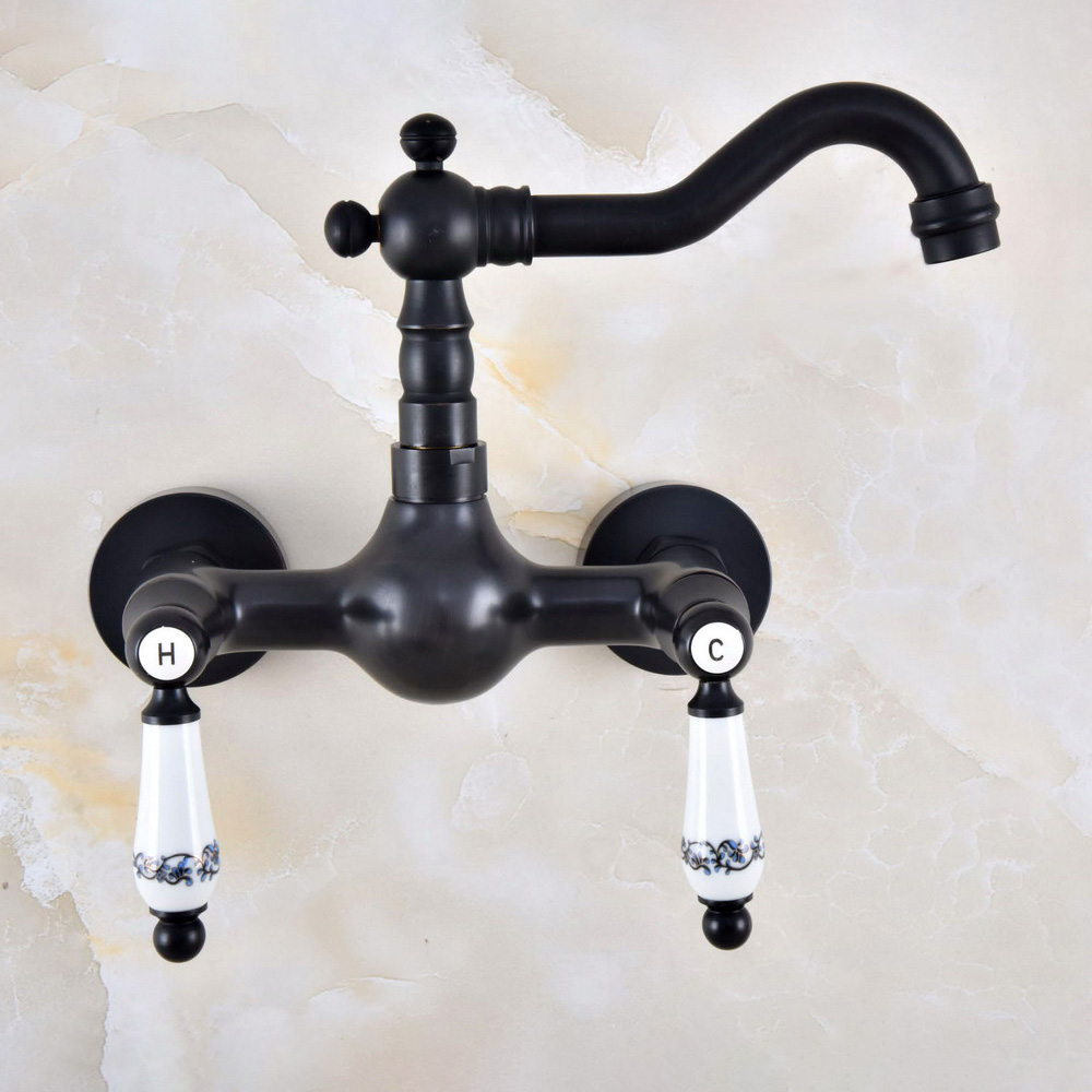 Black Oil Rubbed Bronze Wall M - Commercial Kitchen Mixer Tap ulasan dan harga