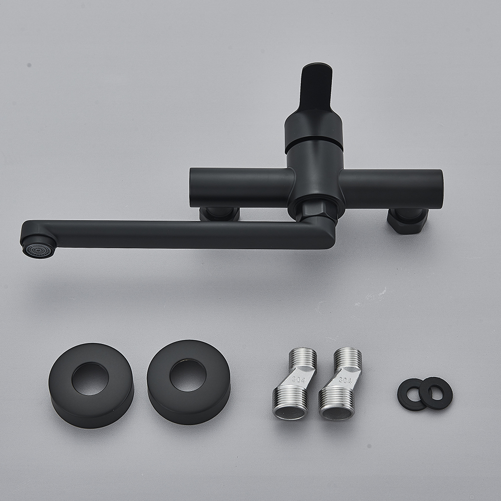 Black Wall Mounted Kitchen Fau - Commercial Kitchen Mixer Tap ulasan dan harga