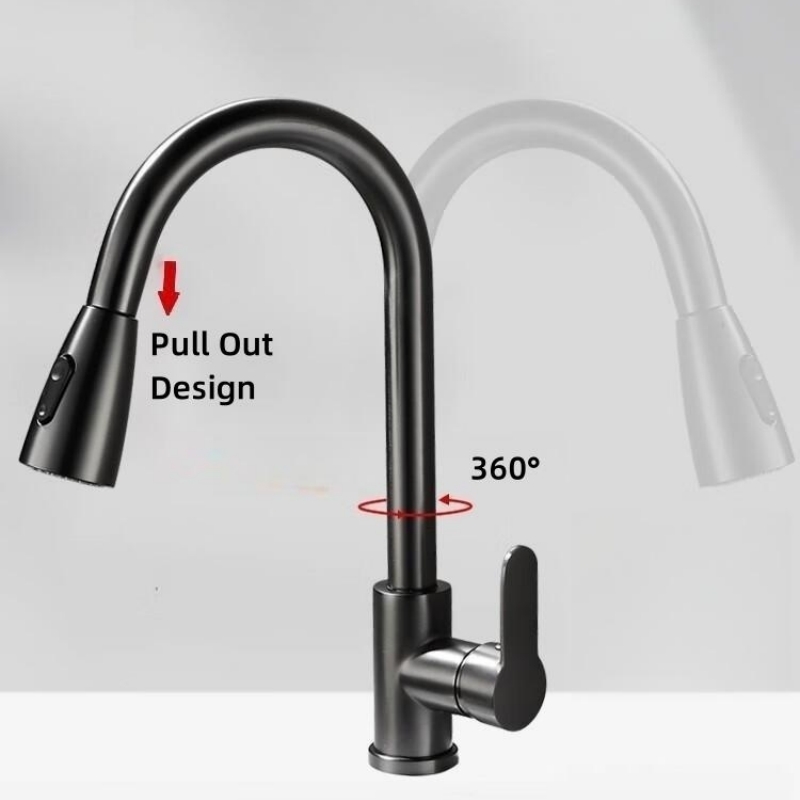 Matte Black Kitchen Faucet Sin - Commercial Kitchen Mixer Tap ulasan dan harga