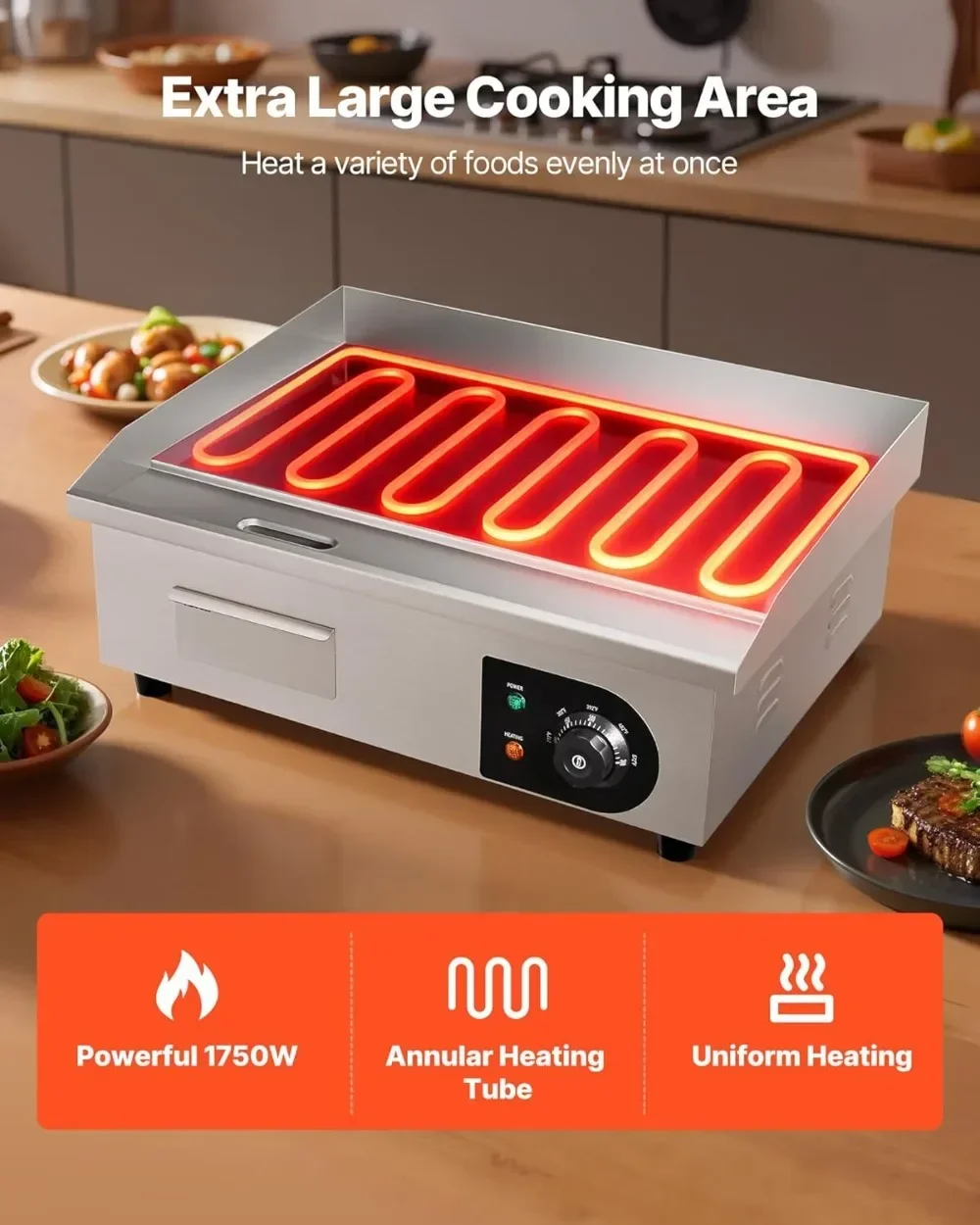Hot-sellingCommercial Electric - Electric Griddle Flat Top ulasan dan harga