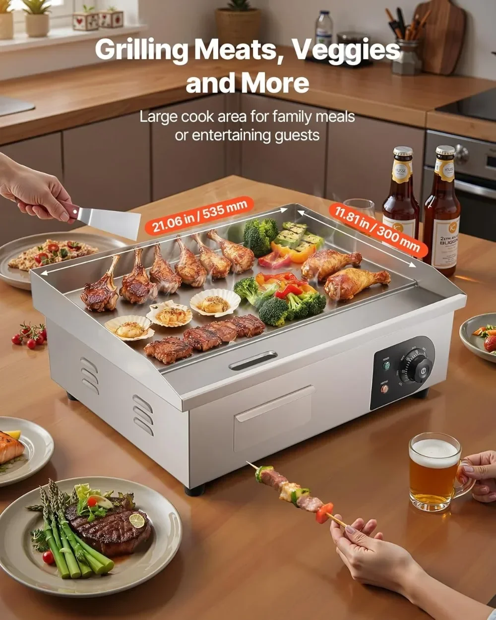 Hot-sellingCommercial Electric - Electric Griddle Flat Top ulasan dan harga