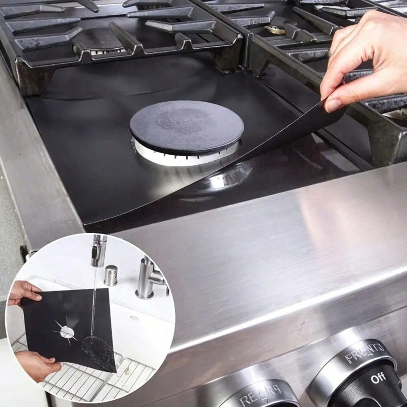2/4/6/8 Pcs Gas Stove Protecto - Commercial Kitchen Burner ulasan dan harga