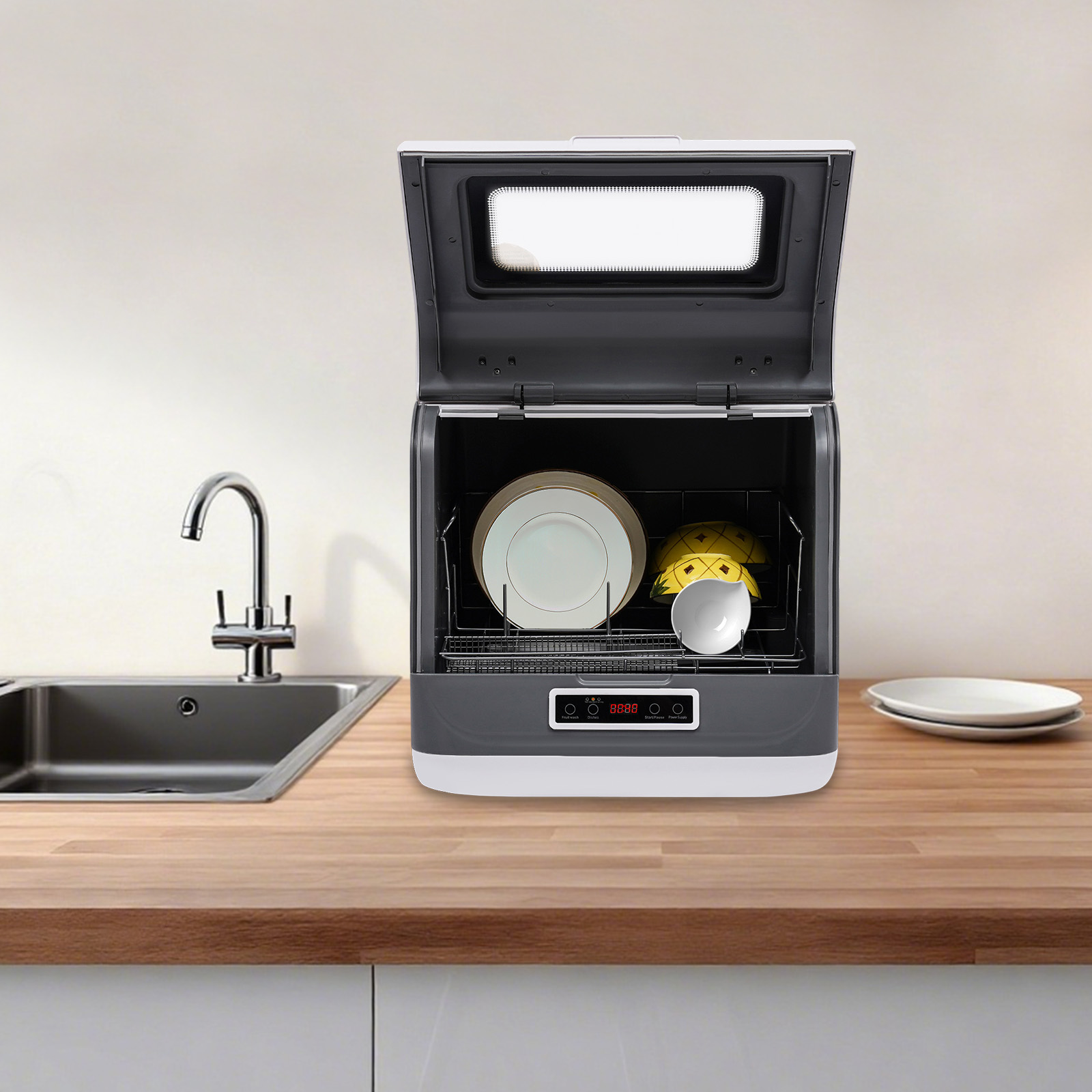 Countertop Dishwasher+800W Rat - Commercial Kitchen Dishwasher ulasan dan harga