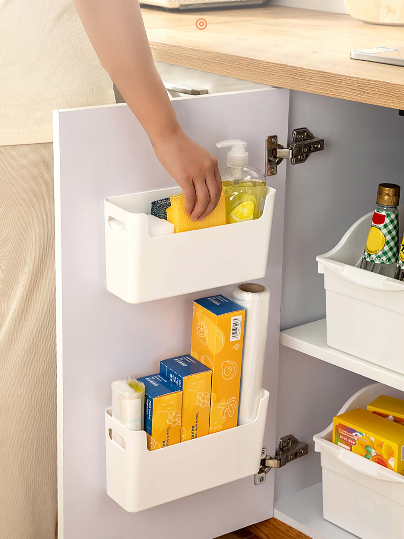 Punch Free Cabinet Door Organi - Commercial Kitchen Organiser ulasan dan harga