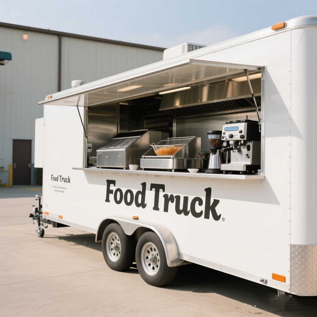 Mobile Food Truck With Full Ki - Commercial Kitchen Trailer ulasan dan harga
