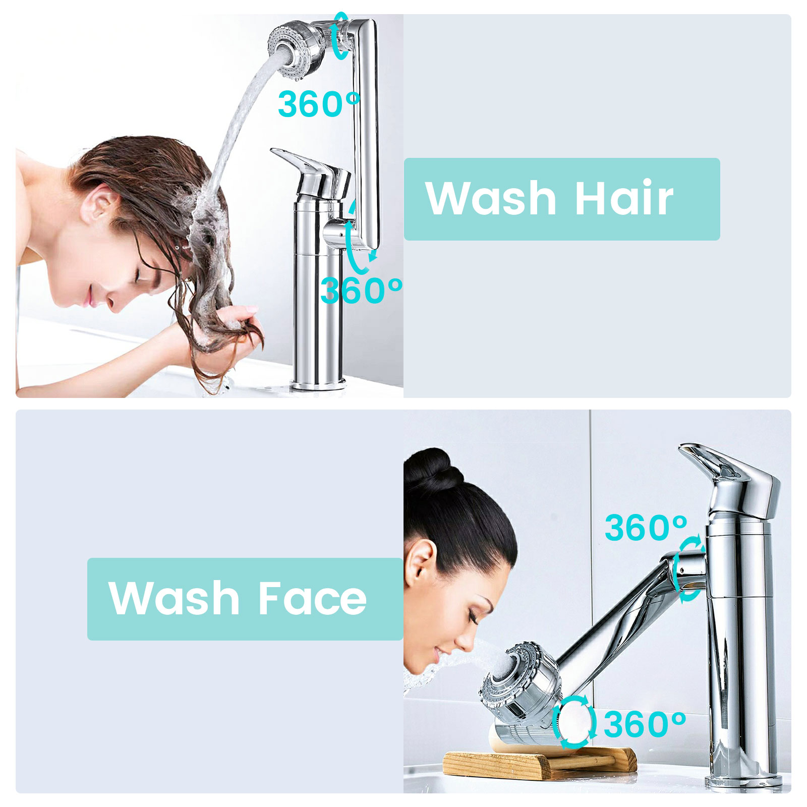 1080 Degree Basin Faucet Kitch - Commercial Kitchen Mixer Tap ulasan dan harga