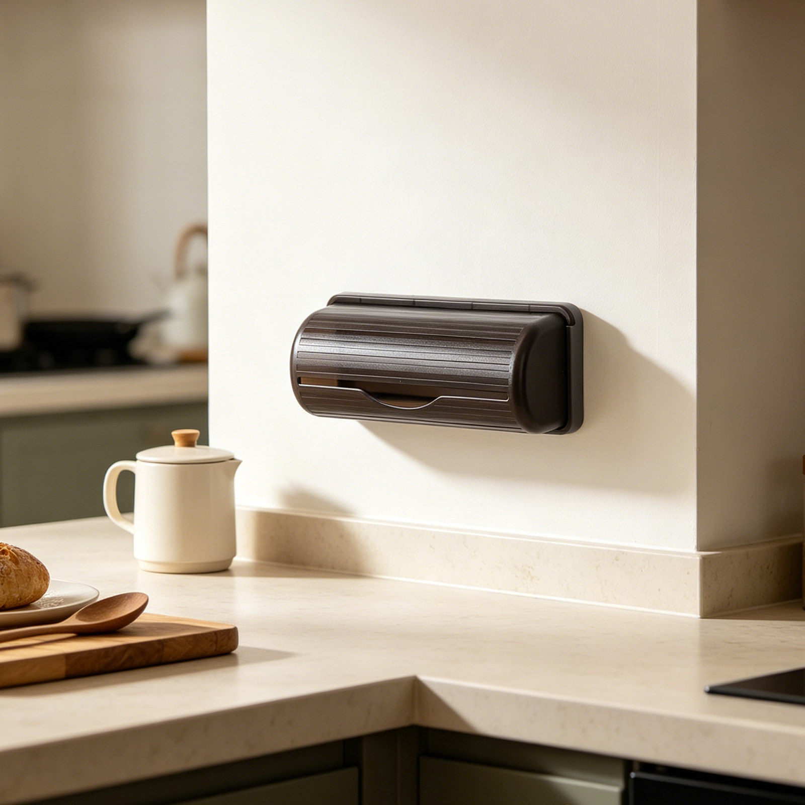 Wall Mounted Trash Bag Holder  - Commercial Kitchen Organiser ulasan dan harga