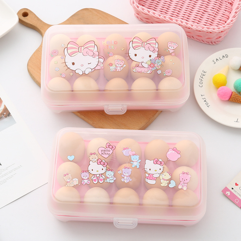 Hello Kitty egg storage box, p - Commercial Kitchen Fridge ulasan dan harga